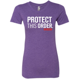 T-Shirts Purple Rush / Small Protect This Order Women's Triblend T-Shirt