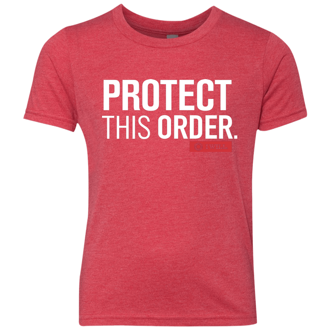 T-Shirts Vintage Red / YXS Protect This Order Youth Triblend T-Shirt
