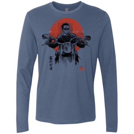 T-Shirts Indigo / Small Protector Men's Premium Long Sleeve