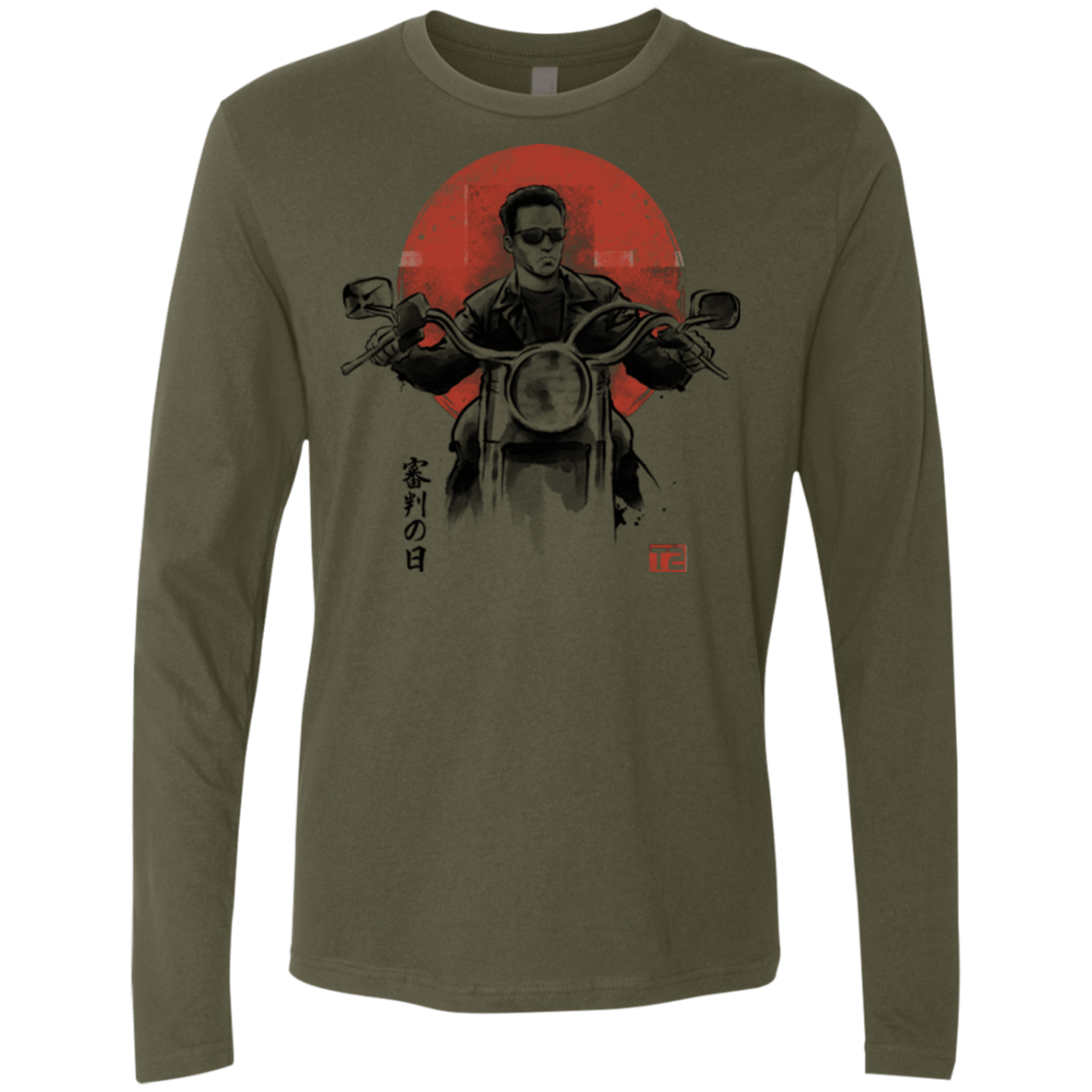 T-Shirts Military Green / Small Protector Men's Premium Long Sleeve