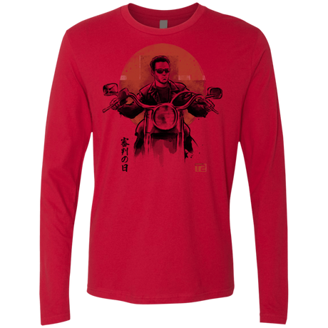 T-Shirts Red / Small Protector Men's Premium Long Sleeve