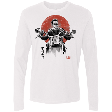 T-Shirts White / Small Protector Men's Premium Long Sleeve