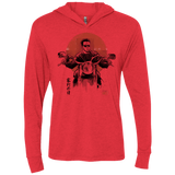 T-Shirts Vintage Red / X-Small Protector Triblend Long Sleeve Hoodie Tee