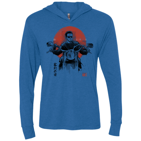 T-Shirts Vintage Royal / X-Small Protector Triblend Long Sleeve Hoodie Tee