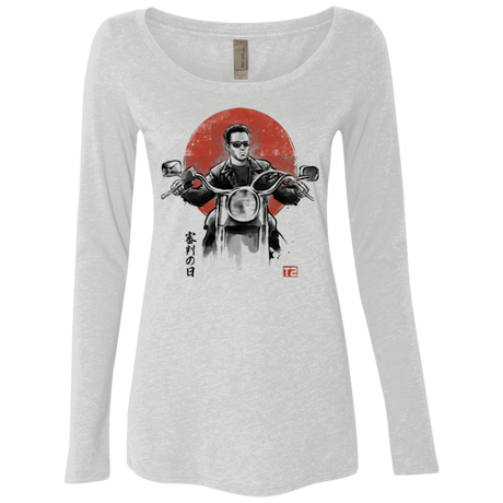 T-Shirts Heather White / Small Protector Women's Triblend Long Sleeve Shirt