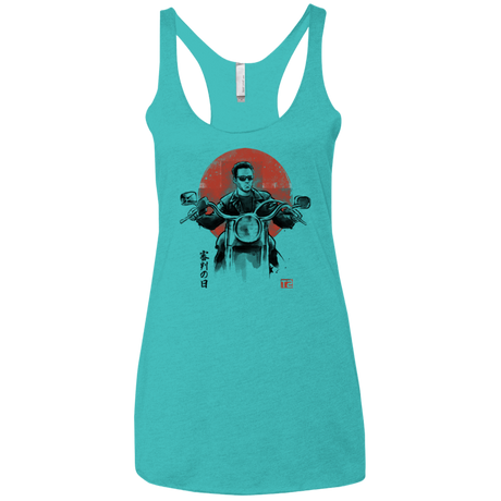 T-Shirts Tahiti Blue / X-Small Protector Women's Triblend Racerback Tank