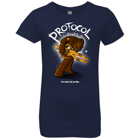 T-Shirts Midnight Navy / YXS Protocol Blues Girls Premium T-Shirt