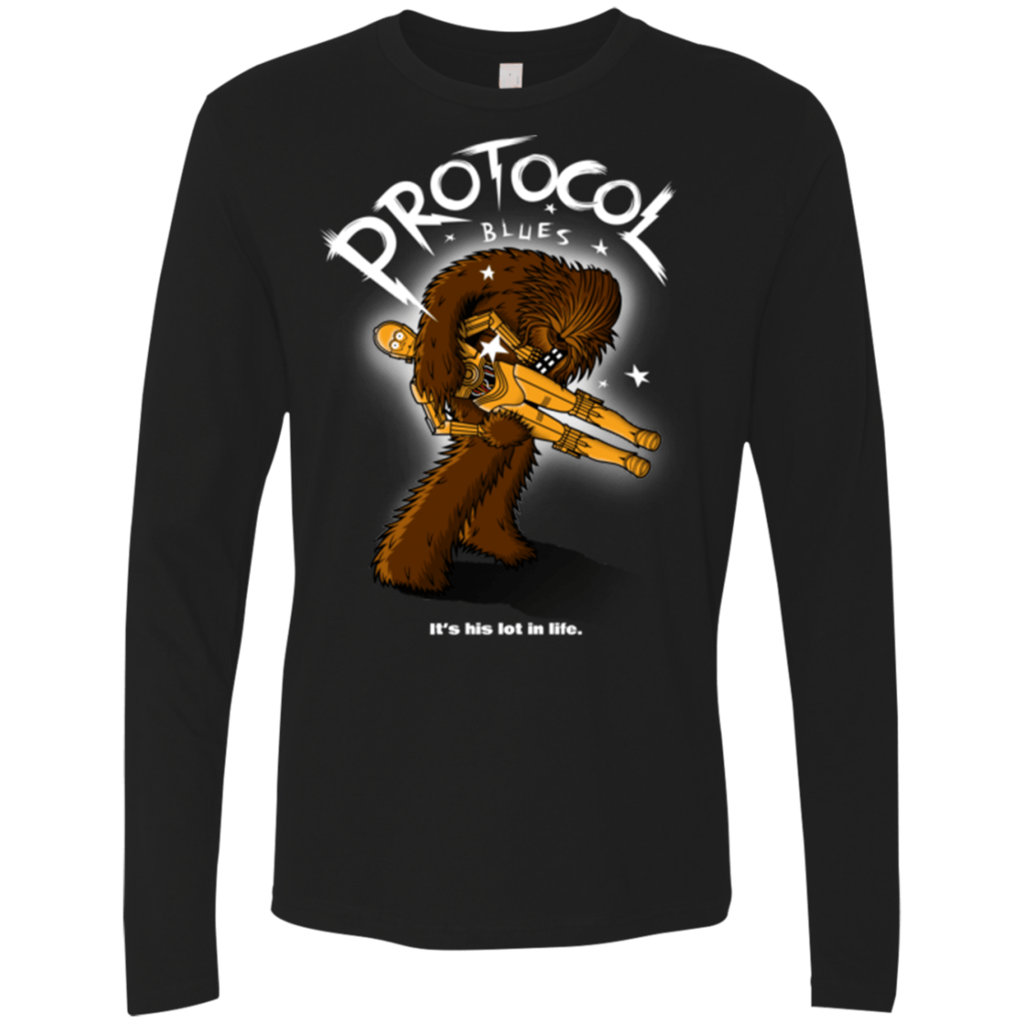 T-Shirts Black / Small Protocol Blues Men's Premium Long Sleeve