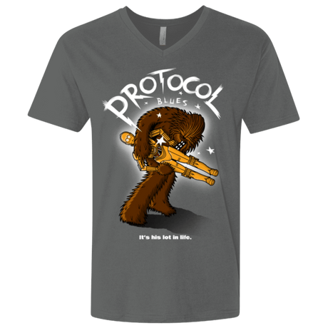 T-Shirts Heavy Metal / X-Small Protocol Blues Men's Premium V-Neck