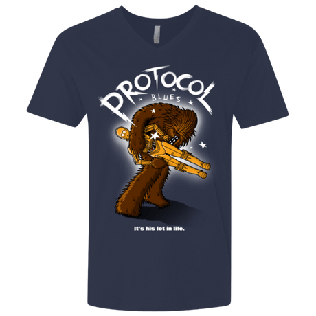 T-Shirts Midnight Navy / X-Small Protocol Blues Men's Premium V-Neck