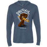 T-Shirts Indigo / X-Small Protocol Blues Triblend Long Sleeve Hoodie Tee