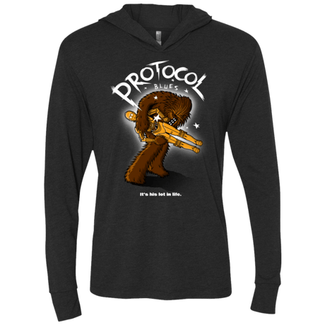 T-Shirts Vintage Black / X-Small Protocol Blues Triblend Long Sleeve Hoodie Tee