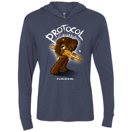 T-Shirts Vintage Navy / X-Small Protocol Blues Triblend Long Sleeve Hoodie Tee