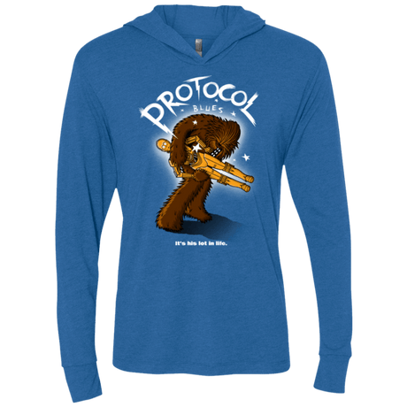T-Shirts Vintage Royal / X-Small Protocol Blues Triblend Long Sleeve Hoodie Tee