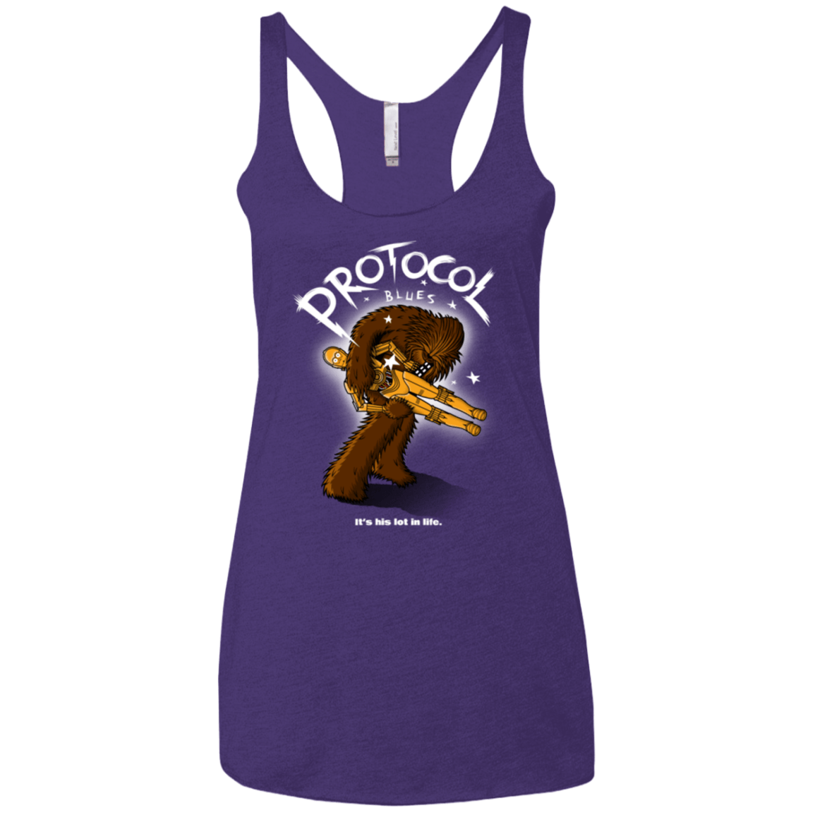 T-Shirts Purple / X-Small Protocol Blues Women's Triblend Racerback Tank