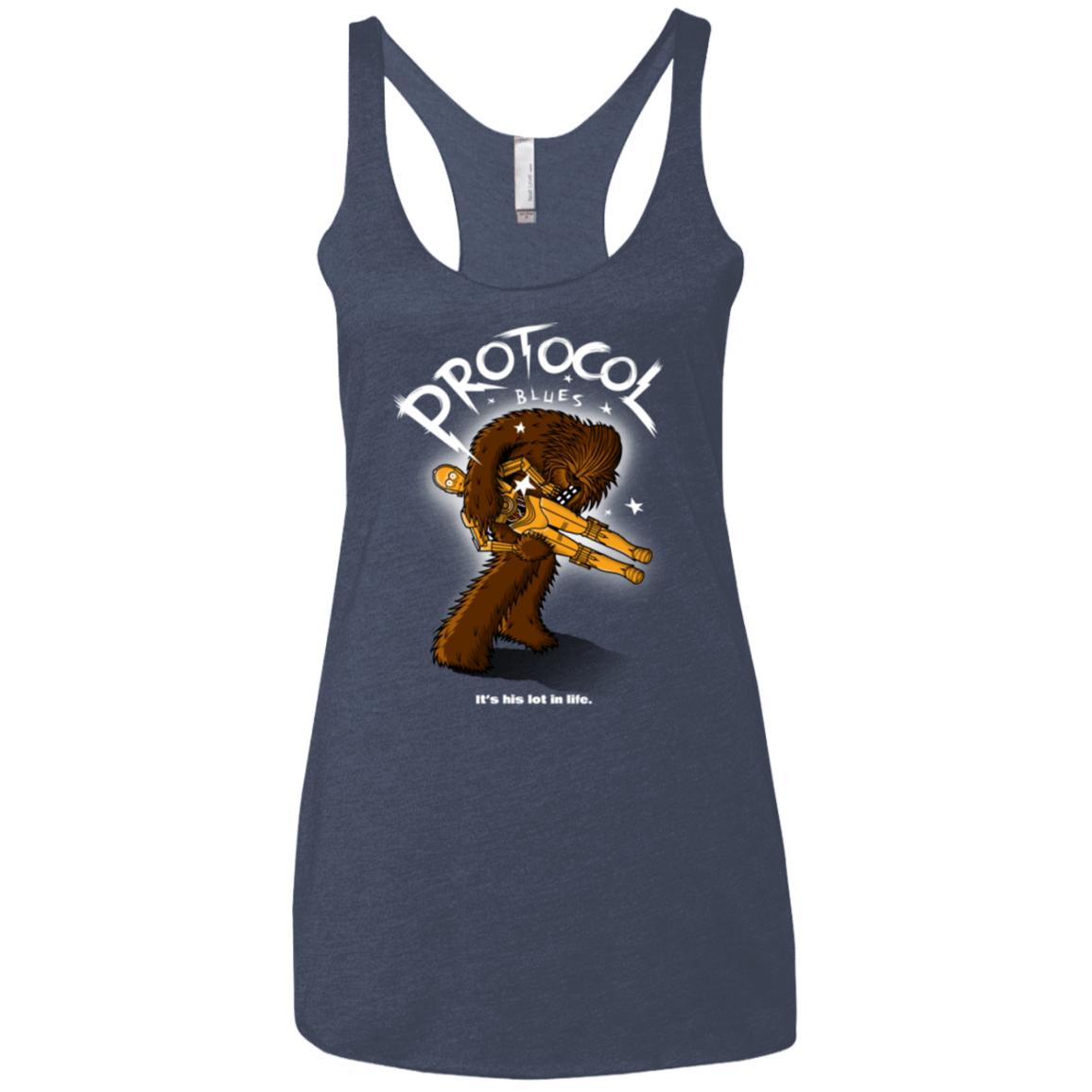 T-Shirts Vintage Navy / X-Small Protocol Blues Women's Triblend Racerback Tank
