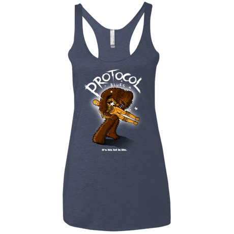 T-Shirts Vintage Navy / X-Small Protocol Blues Women's Triblend Racerback Tank