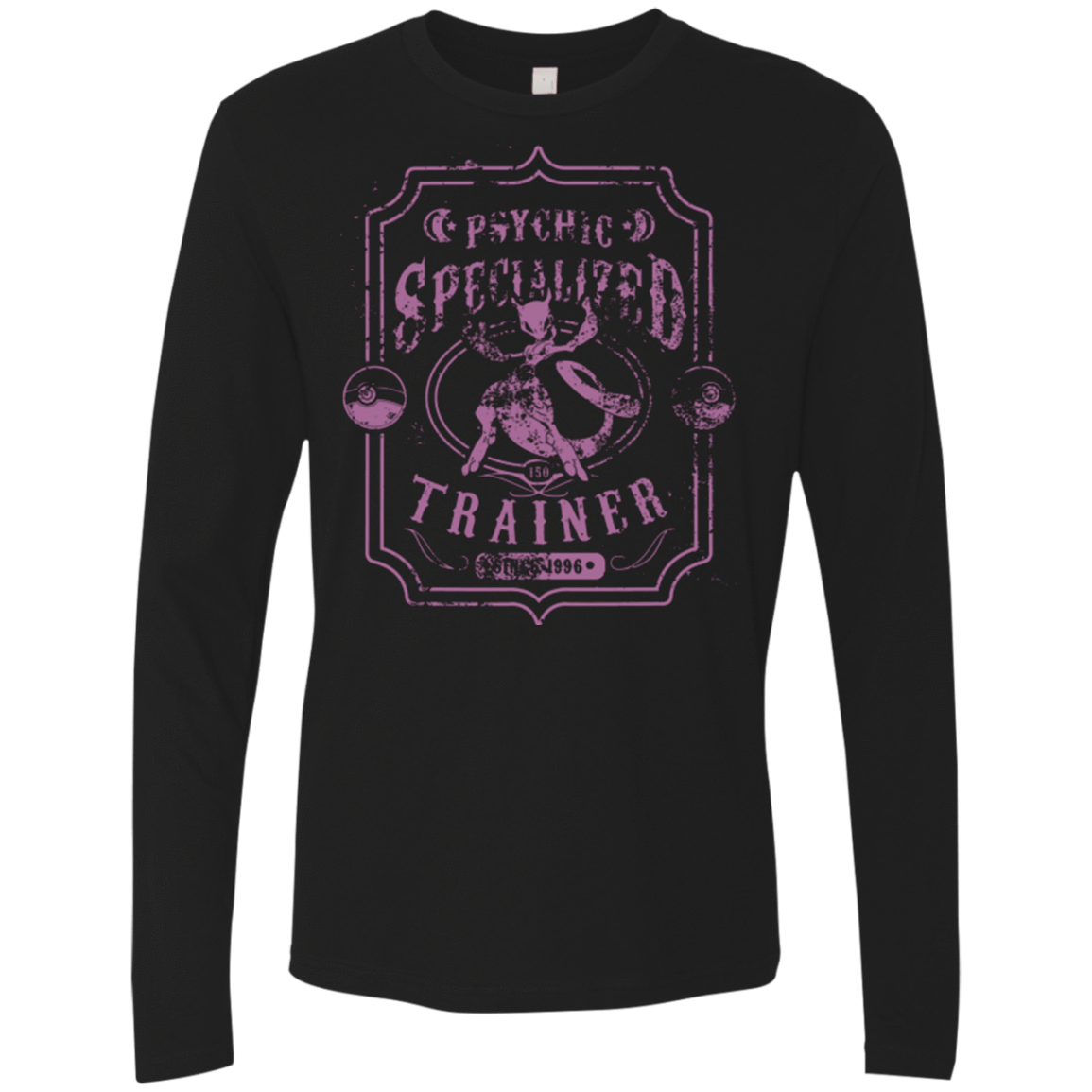 T-Shirts Black / Small Psychic Specialized Trainer 2 Men's Premium Long Sleeve