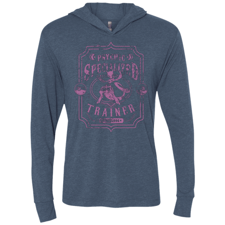 T-Shirts Indigo / X-Small Psychic Specialized Trainer 2 Triblend Long Sleeve Hoodie Tee
