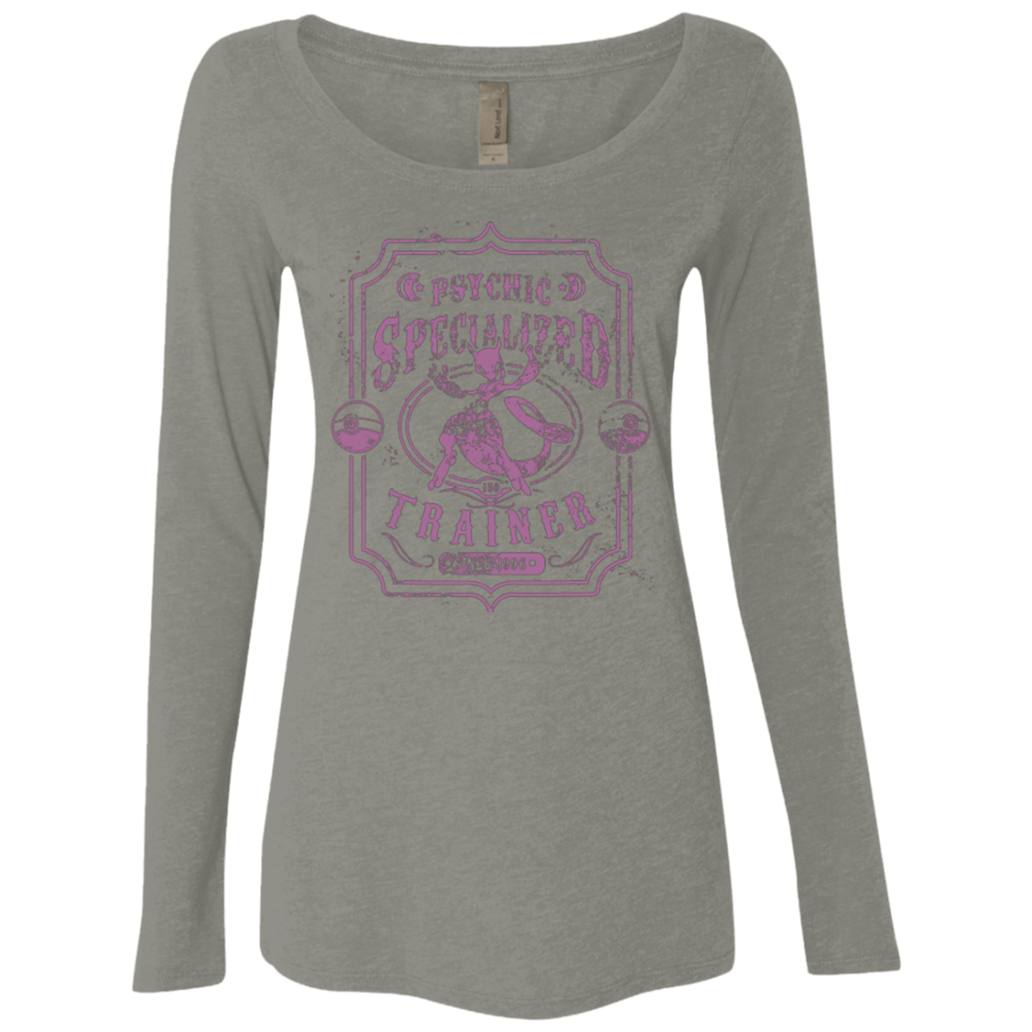 T-Shirts Venetian Grey / Small Psychic Specialized Trainer 2 Women's Triblend Long Sleeve Shirt