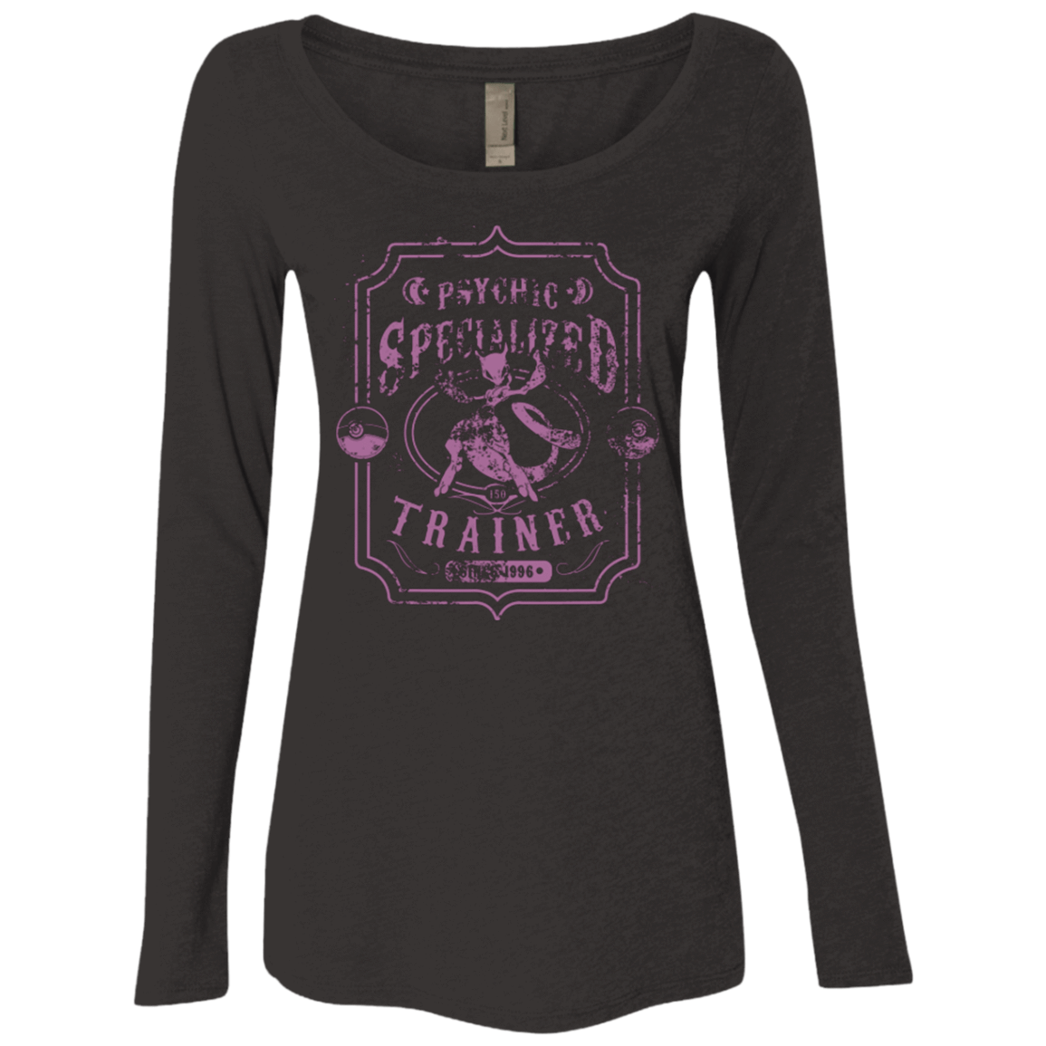T-Shirts Vintage Black / Small Psychic Specialized Trainer 2 Women's Triblend Long Sleeve Shirt