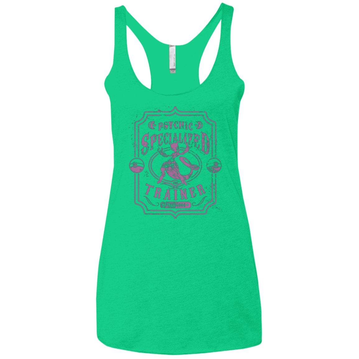 T-Shirts Envy / X-Small Psychic Specialized Trainer 2 Women's Triblend Racerback Tank