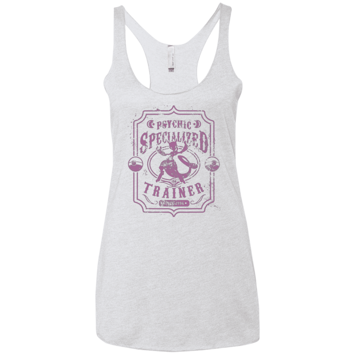 T-Shirts Heather White / X-Small Psychic Specialized Trainer 2 Women's Triblend Racerback Tank
