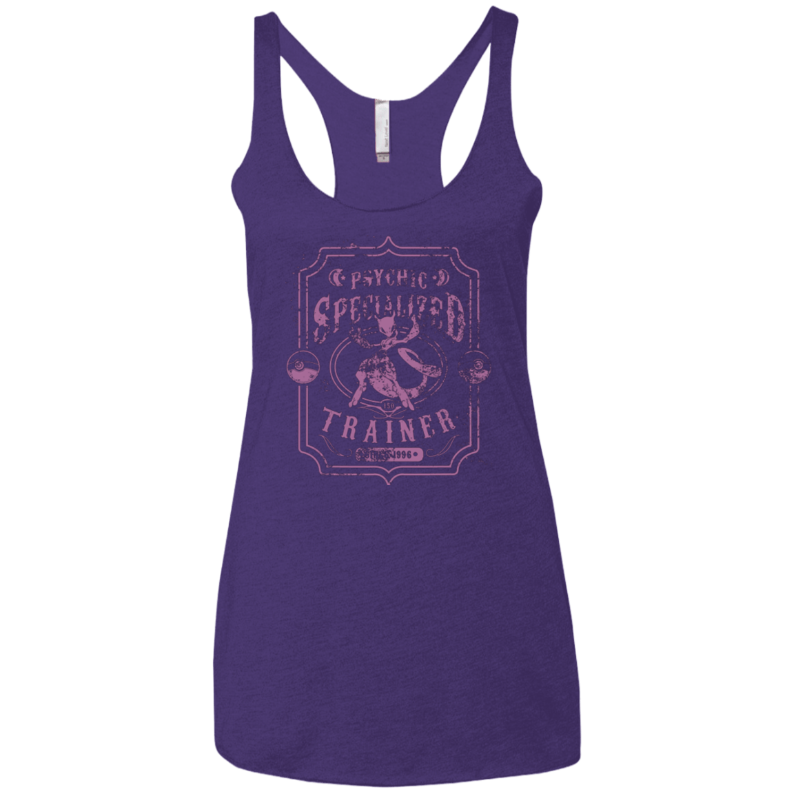 T-Shirts Purple / X-Small Psychic Specialized Trainer 2 Women's Triblend Racerback Tank