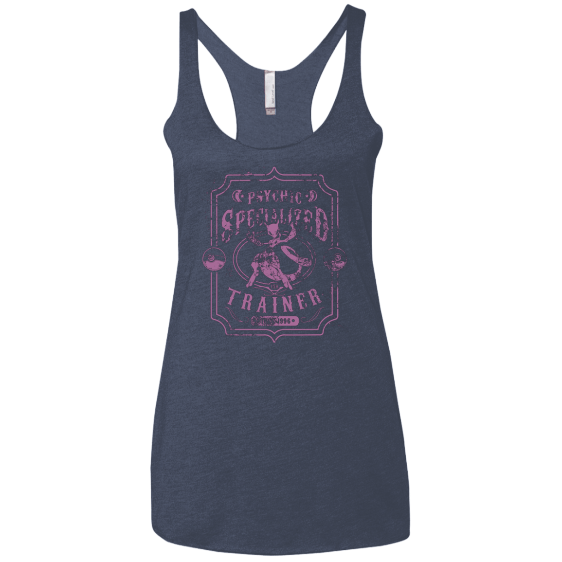 T-Shirts Vintage Navy / X-Small Psychic Specialized Trainer 2 Women's Triblend Racerback Tank