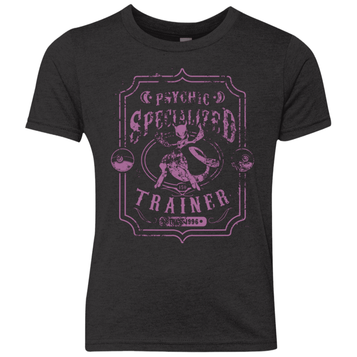 T-Shirts Vintage Black / YXS Psychic Specialized Trainer 2 Youth Triblend T-Shirt