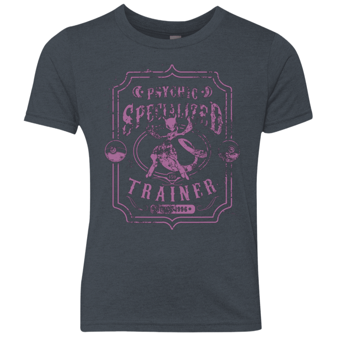 T-Shirts Vintage Navy / YXS Psychic Specialized Trainer 2 Youth Triblend T-Shirt
