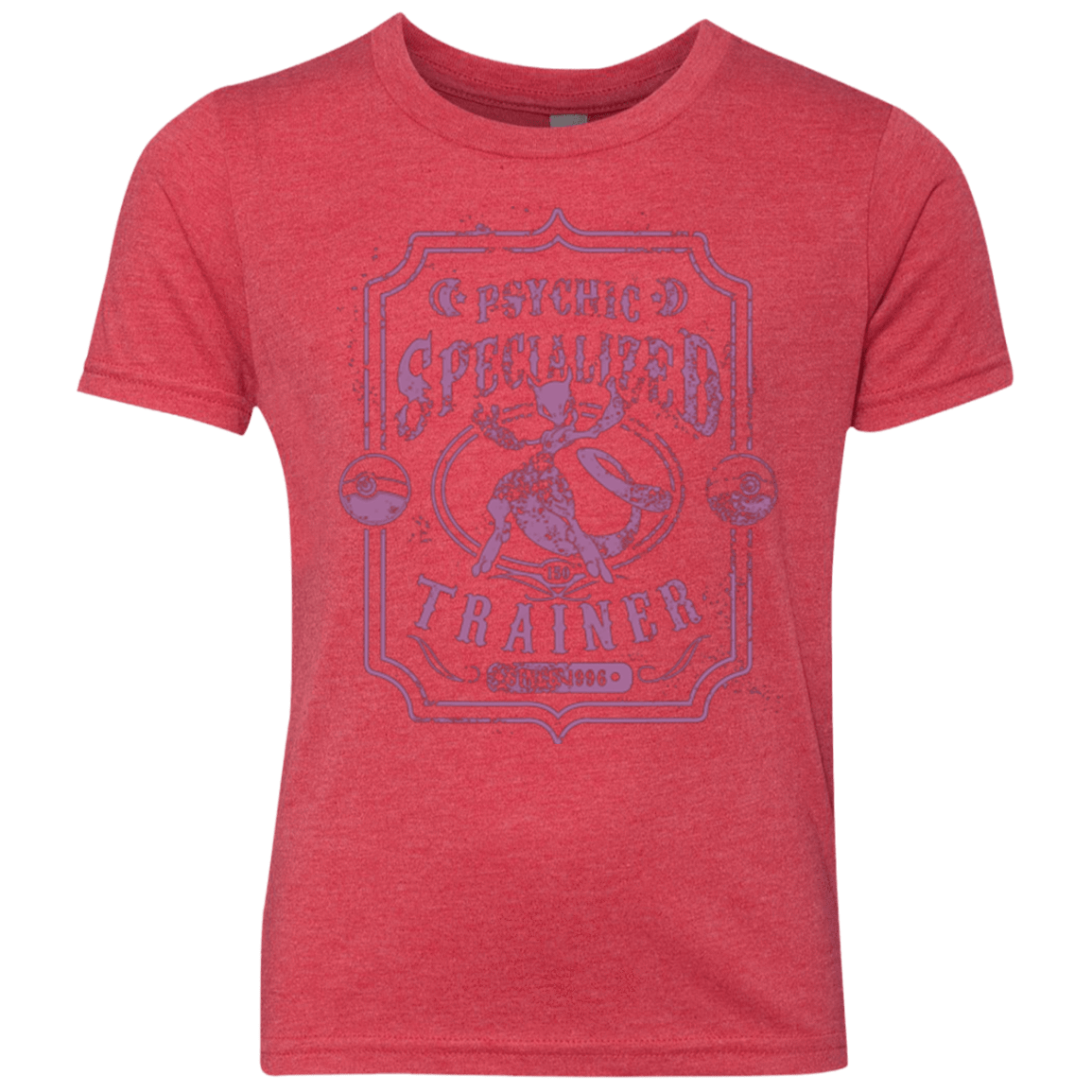 T-Shirts Vintage Red / YXS Psychic Specialized Trainer 2 Youth Triblend T-Shirt