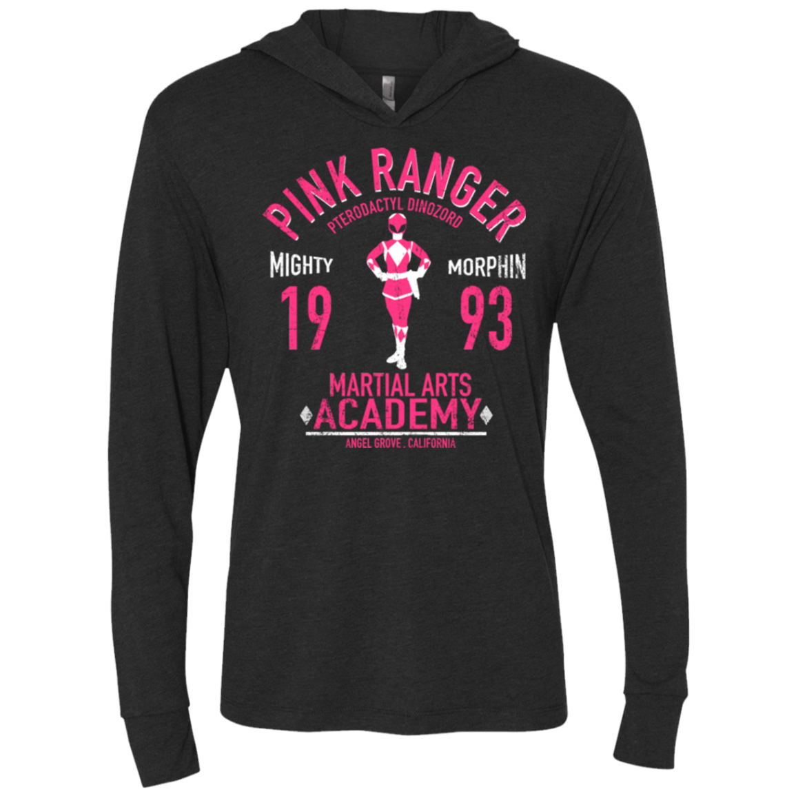 T-Shirts Vintage Black / X-Small Pterodactyl Ranger Triblend Long Sleeve Hoodie Tee