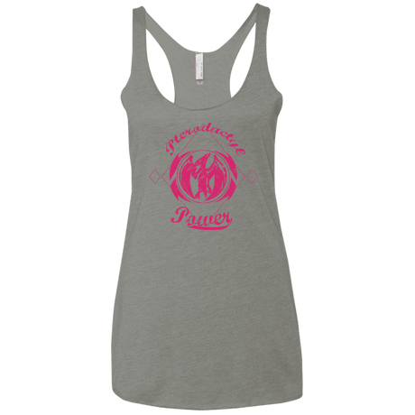 T-Shirts Venetian Grey / X-Small Pterodactyl Women's Triblend Racerback Tank