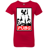 T-Shirts Red / YXS PUBG Girls Premium T-Shirt
