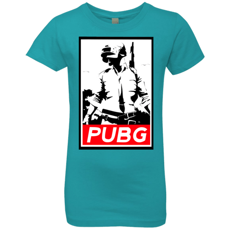 T-Shirts Tahiti Blue / YXS PUBG Girls Premium T-Shirt