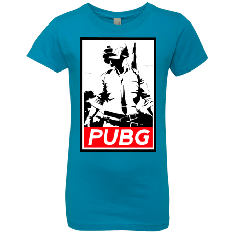 T-Shirts Turquoise / YXS PUBG Girls Premium T-Shirt
