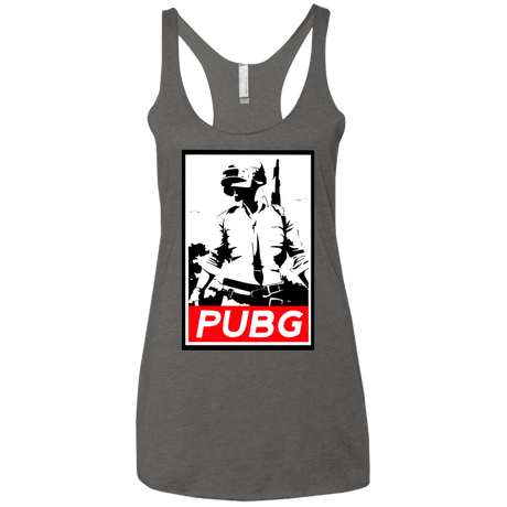 T-Shirts Premium Heather / X-Small PUBG Women's Triblend Racerback Tank