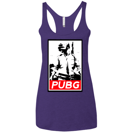 T-Shirts Purple / X-Small PUBG Women's Triblend Racerback Tank