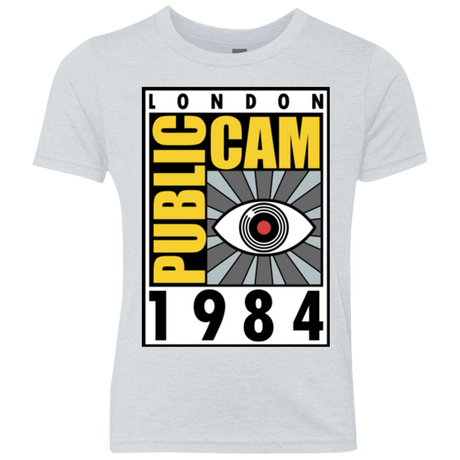 T-Shirts Heather White / YXS Public Cam Youth Triblend T-Shirt