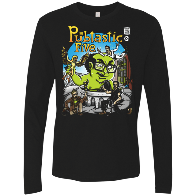 T-Shirts Black / Small Pubtastic 4 Men's Premium Long Sleeve