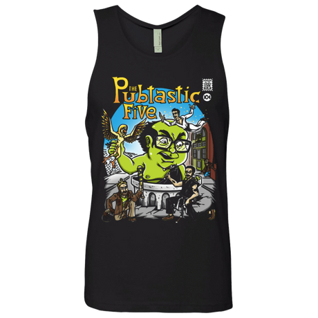 T-Shirts Black / Small Pubtastic 4 Men's Premium Tank Top