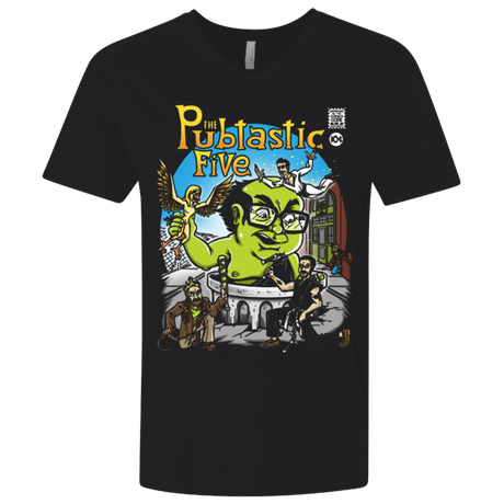 T-Shirts Black / X-Small Pubtastic 4 Men's Premium V-Neck