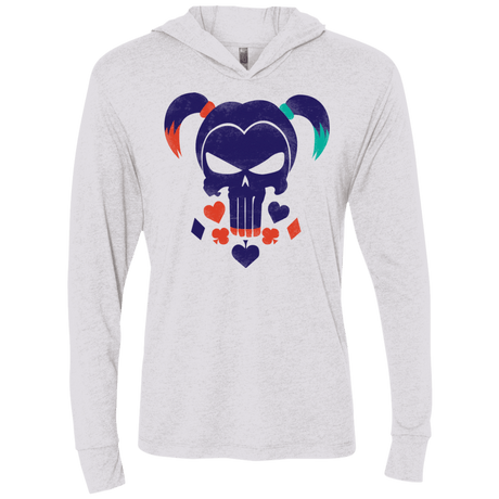 T-Shirts Heather White / X-Small PUDDINSHER Triblend Long Sleeve Hoodie Tee