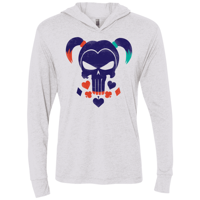 T-Shirts Heather White / X-Small PUDDINSHER Triblend Long Sleeve Hoodie Tee