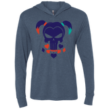 T-Shirts Indigo / X-Small PUDDINSHER Triblend Long Sleeve Hoodie Tee