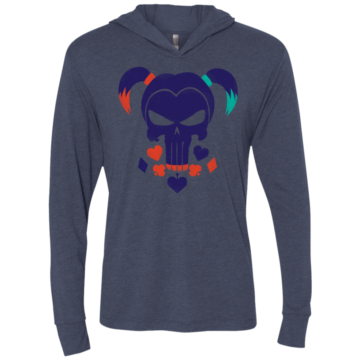 T-Shirts Vintage Navy / X-Small PUDDINSHER Triblend Long Sleeve Hoodie Tee