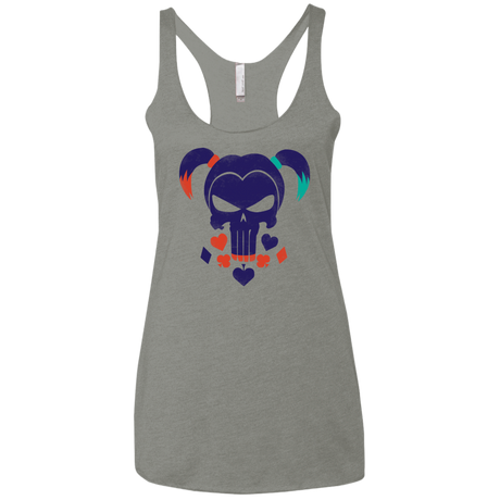 T-Shirts Venetian Grey / X-Small PUDDINSHER Women's Triblend Racerback Tank