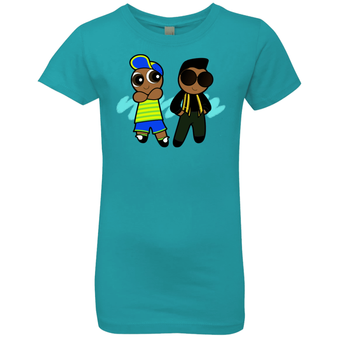 T-Shirts Tahiti Blue / YXS Puff Prince Girls Premium T-Shirt