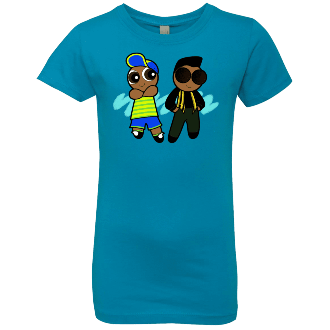 T-Shirts Turquoise / YXS Puff Prince Girls Premium T-Shirt